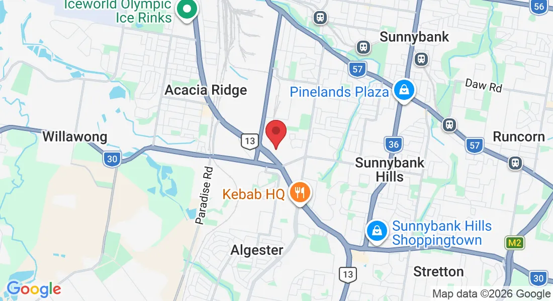 Map showing SRID Automotive Services at 10/47 Overlord Place, Acacia Ridge QLD 4110